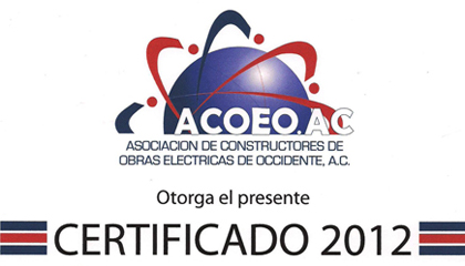 ACOEO - Certificado 2012