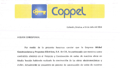 Testimonio de Coppel